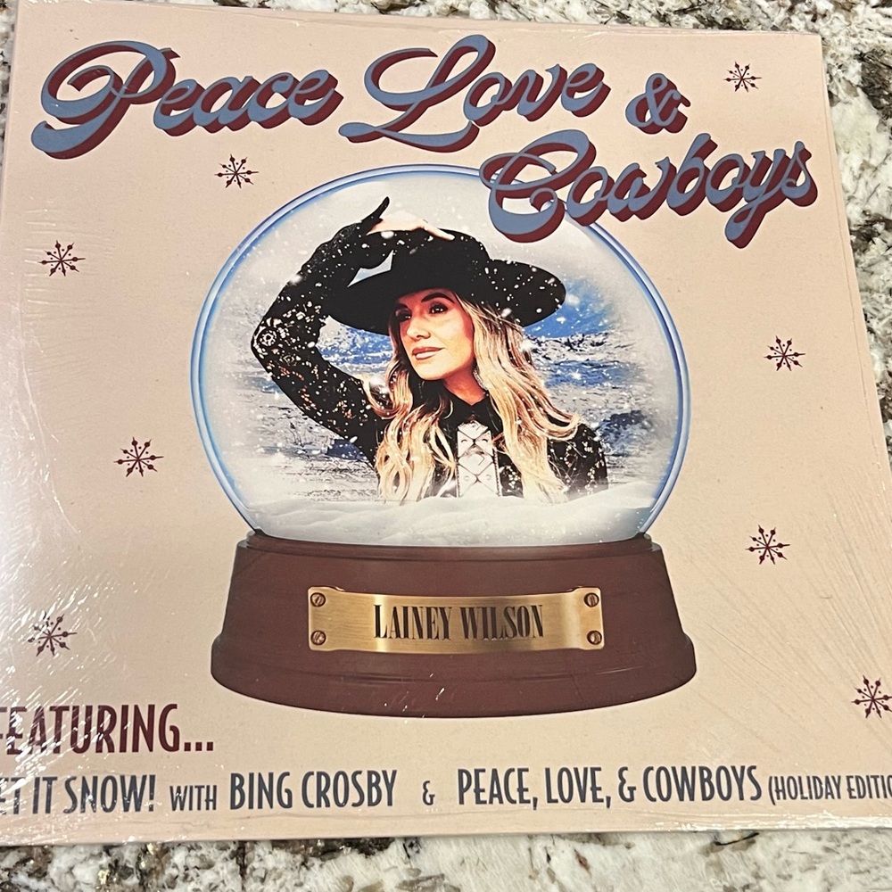 EXCLUSIVE Lainey Wilson Peace Love & Cowboys Holiday Edition Vinyl